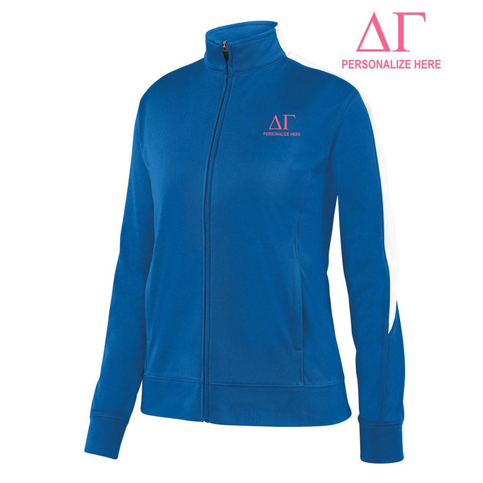 Delta Gamma Medalist Track Jacket Delta Gamma  Medalist Track Jacket