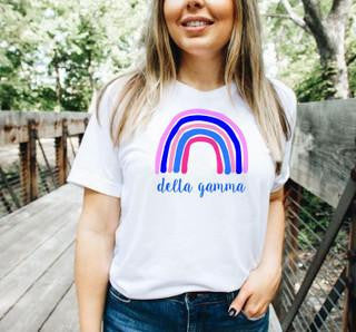 Delta Gamma Delta Gamma Rainbow Tees