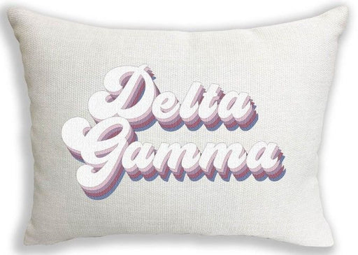 Delta Gamma Delta Gamma Retro Throw Pillow