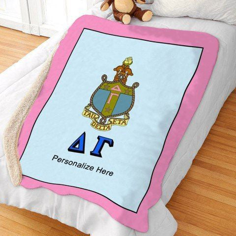 Delta Gamma Sherpa Lap Blanket Delta Gamma Sherpa Lap Blanket