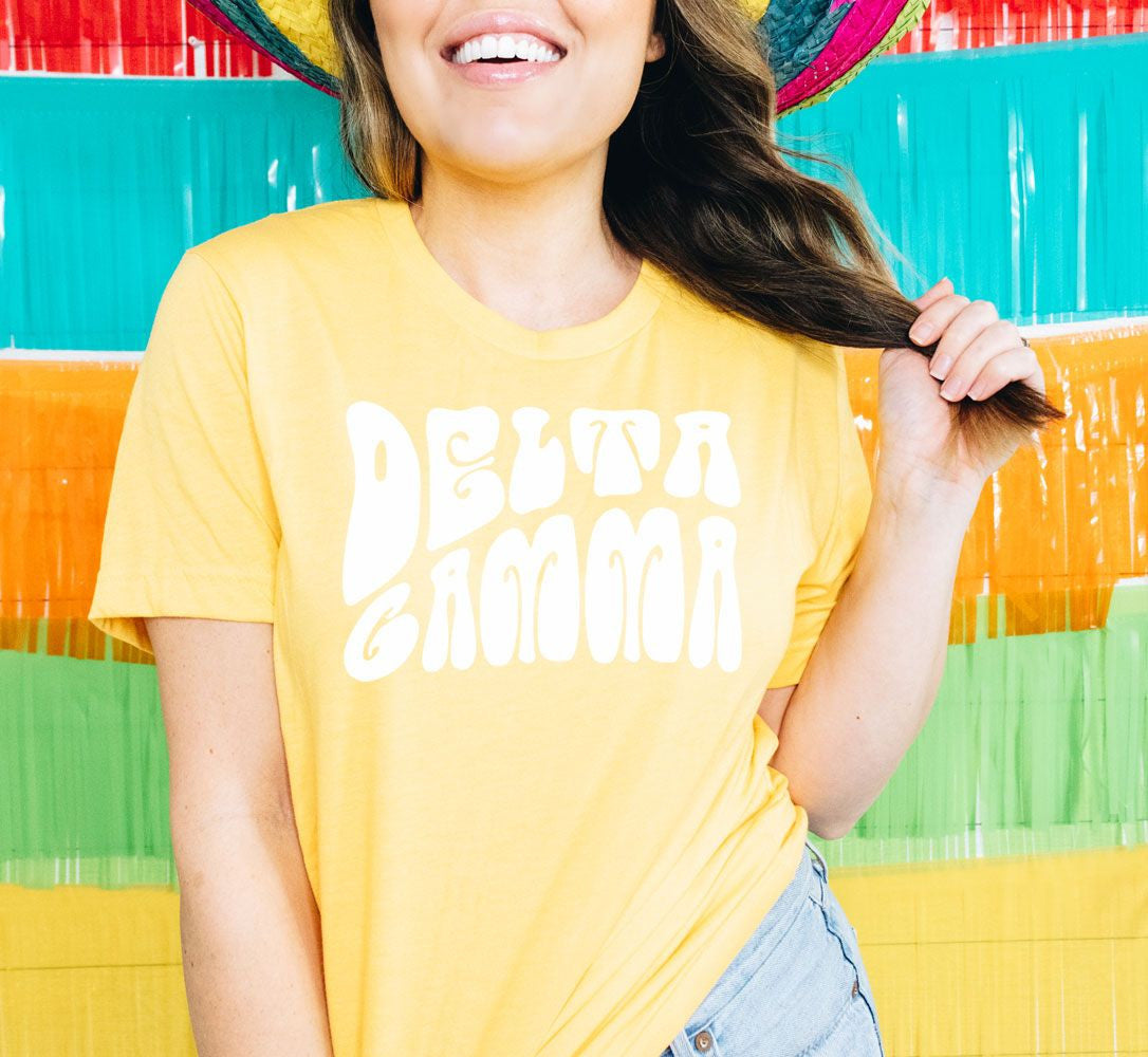 Delta Gamma Sorority Shag T Shirt Delta Gamma Sorority Shag T-Shirt