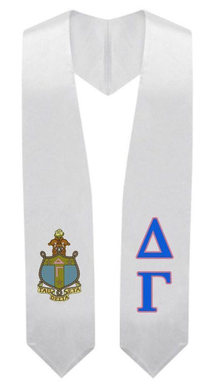 Delta Gamma Delta Gamma Super Crest - Shield Graduation Stole