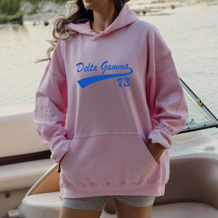 Delta Gamma Tail Hooded Sweatshirts Delta Gamma Tail Hooded Sweatshirts