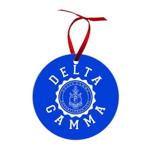 Delta Gamma Delta Gamma Shield  Christmas Ornaments