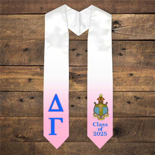 Delta Gamma Delta Gamma Extra Fancy Greek Class Of  Graduation Stole
