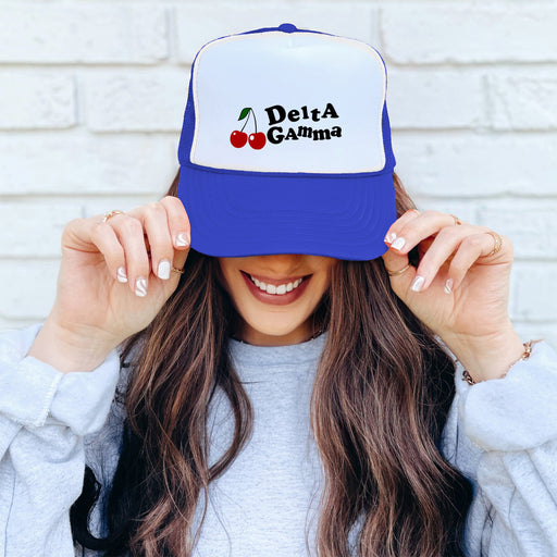 Delta Gamma Delta Gamma Cherry Trucker Caps