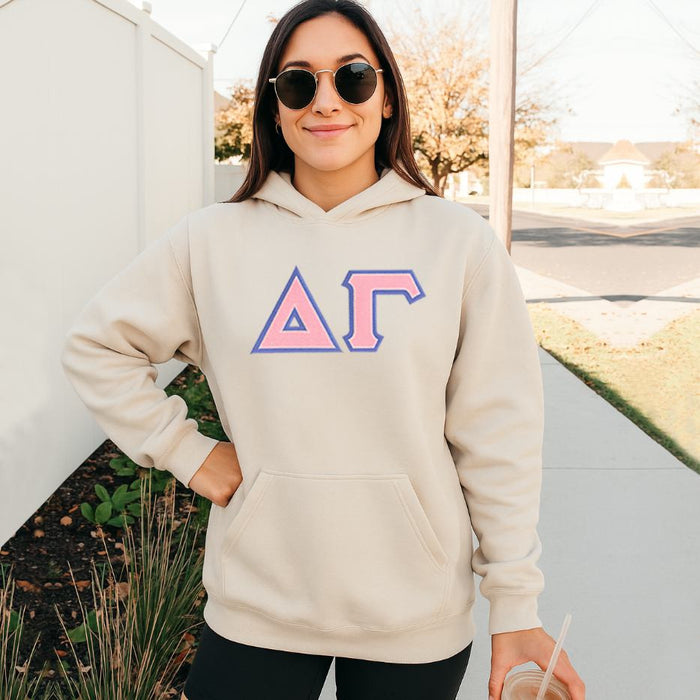 Delta Gamma 2 Day Ship Twill Hooded Sweatshirt Delta Gamma - 2 Day Ship Twill Hooded Sweatshirt