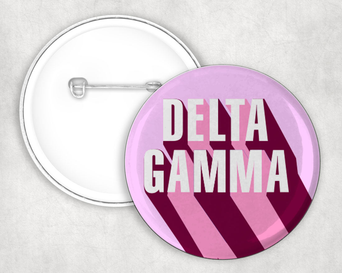 Delta Gamma 3d Button Pin Buttons Delta Gamma 3D Button Pin Buttons