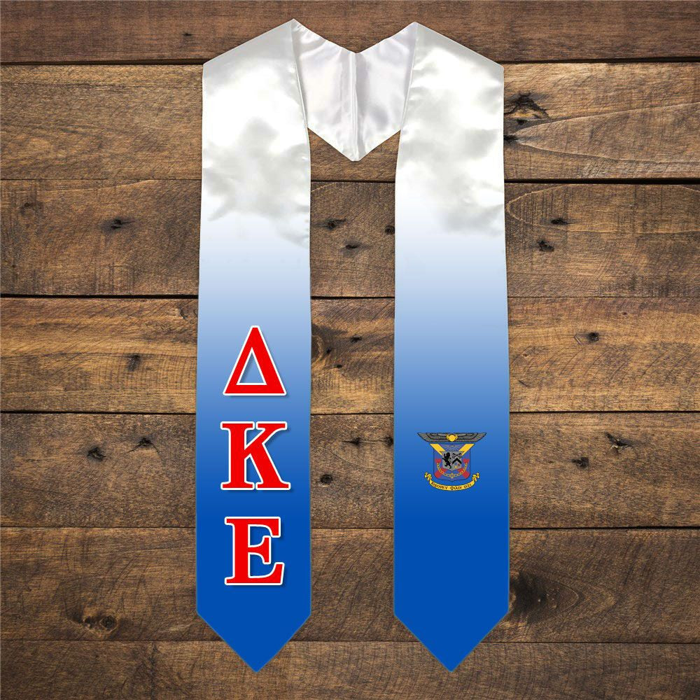 Delta Kappa Epsilon Extra Fancy Simple Greek Graduation Stole W Crest Delta Kappa Epsilon Extra Fancy Simple Greek Graduation Stole W Crest