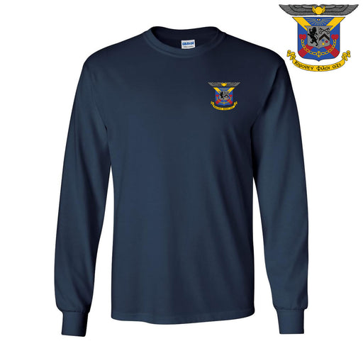 Delta Kappa Epsilon DISCOUNT-Delta Kappa Epsilon Fraternity Crest - Shield Longsleeve Tee
