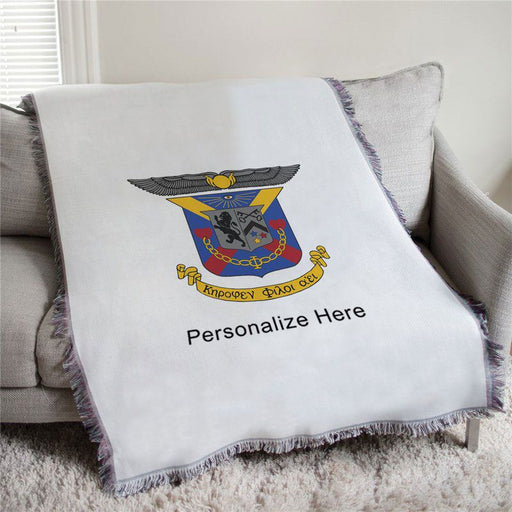 Delta Kappa Epsilon Delta Kappa Epsilon Full Color Crest Afghan Blanket Throw