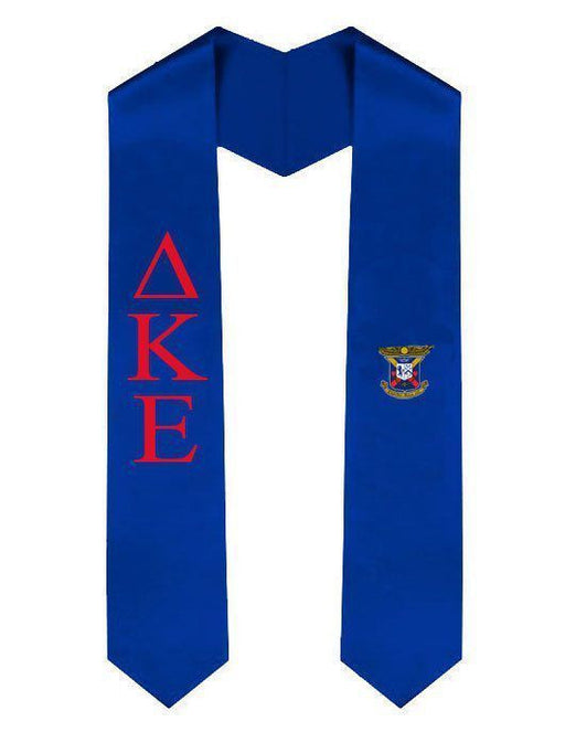 Delta Kappa Epsilon Delta Kappa Epsilon Greek Lettered Graduation Sash Stole With Crest