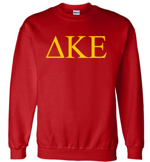 Delta Kappa Epsilon Lettered World Famous Greek Crewneck Delta Kappa Epsilon Lettered World Famous Greek Crewneck