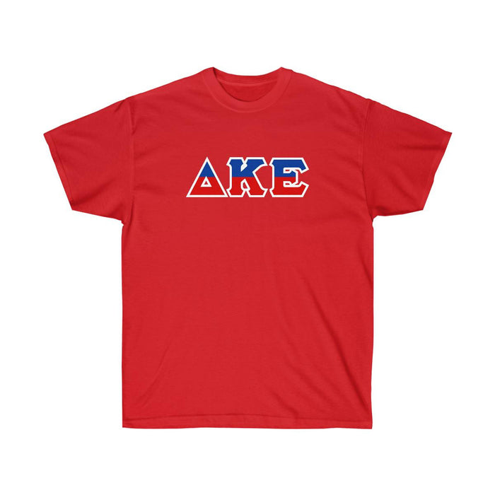 Printify Delta Kappa Epsilon Two Toned Greek Lettered T Shirts Delta Kappa Epsilon Two Toned Greek Lettered T-shirts