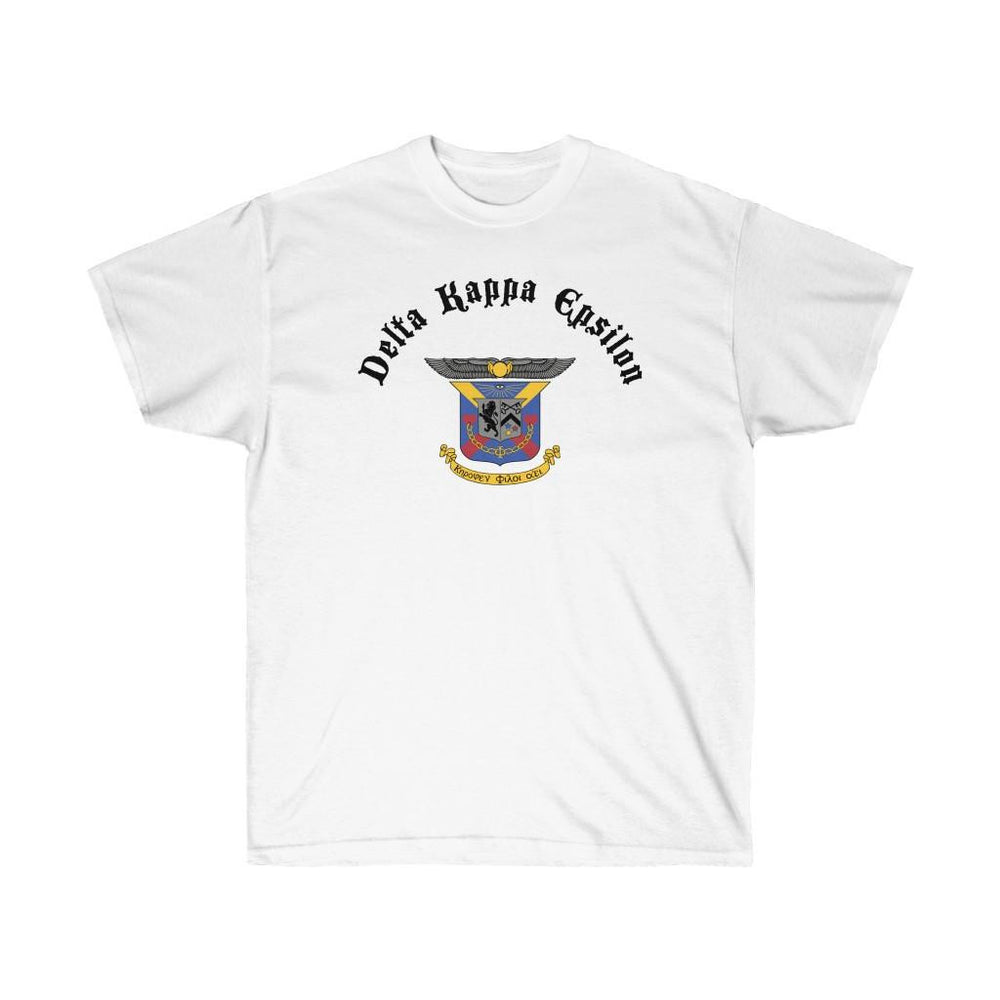 Printify Delta Kappa Epsilon Vintage Crest T Shirt Delta Kappa Epsilon Vintage Crest T-shirt