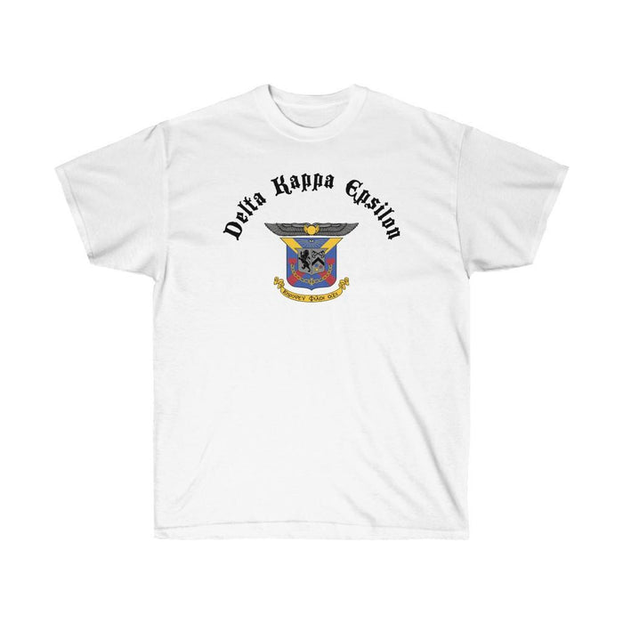 Printify Delta Kappa Epsilon Vintage Crest T Shirt Delta Kappa Epsilon Vintage Crest T-shirt