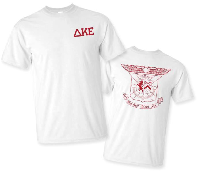 Greekgear Delta Kappa Epsilon World Famous Crest Tee Delta Kappa Epsilon World Famous Crest Tee