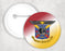 Delta Kappa Epsilon Gradiant Button Delta Kappa Epsilon Gradiant Button