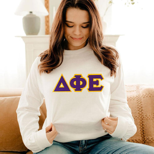 Delta Phi Epsilon Delta Phi Epsilon - 2 Day Ship Twill Long Sleeve Tee