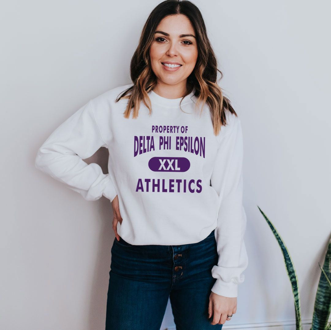Delta Phi Epsilon Athletics Crewneck Sweatshirt Delta Phi Epsilon Athletics Crewneck Sweatshirt