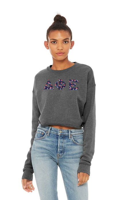 Delta Phi Epsilon Bella + Canvas Women's Cropped Crew Fleece Delta Phi Epsilon Bella + Canvas - Women's Cropped Crew Fleece