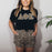 Delta Phi Epsilon Cheetah Print Lettered Tee Delta Phi Epsilon Cheetah Print Lettered Tee