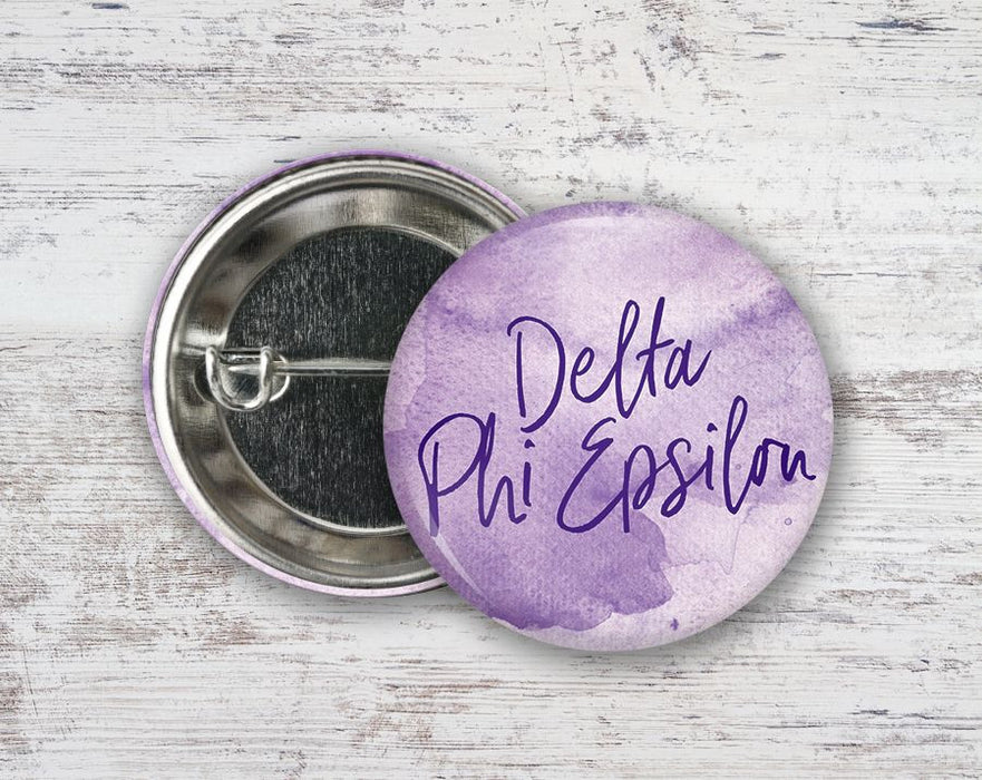 Delta Phi Epsilon Watercolor Button Delta Phi Epsilon Watercolor Button