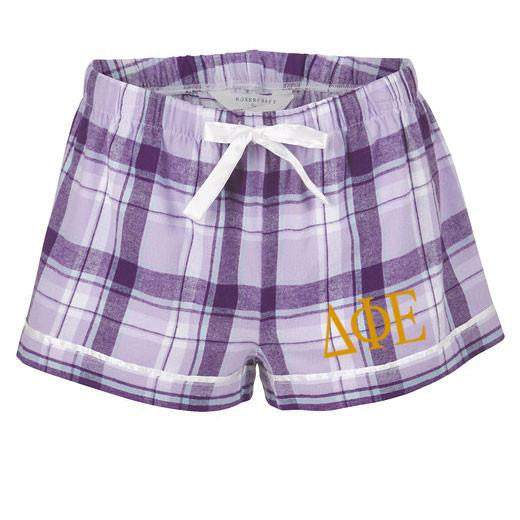 Delta Phi Epsilon Flannel Plaid Short Pj's Delta Phi Epsilon Flannel Plaid Short- PJ's