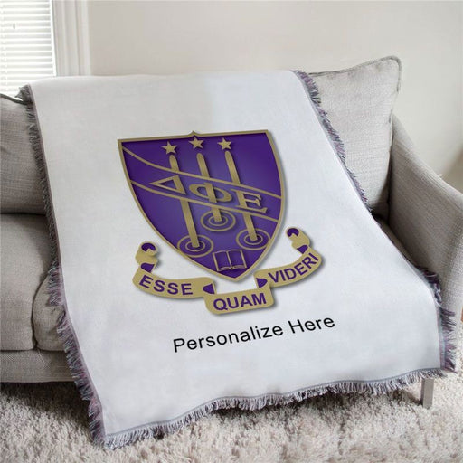 Delta Phi Epsilon Delta Phi Epsilon Full Color Crest Afghan Blanket Throw