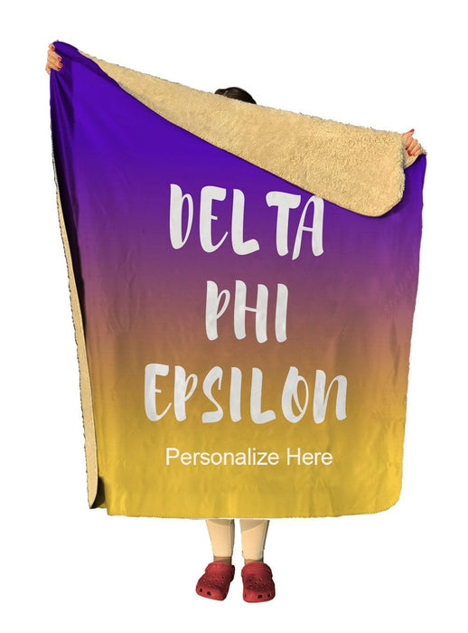 Delta Phi Epsilon Gradient Sherpa Lap Blanket Delta Phi Epsilon Gradient Sherpa Lap Blanket