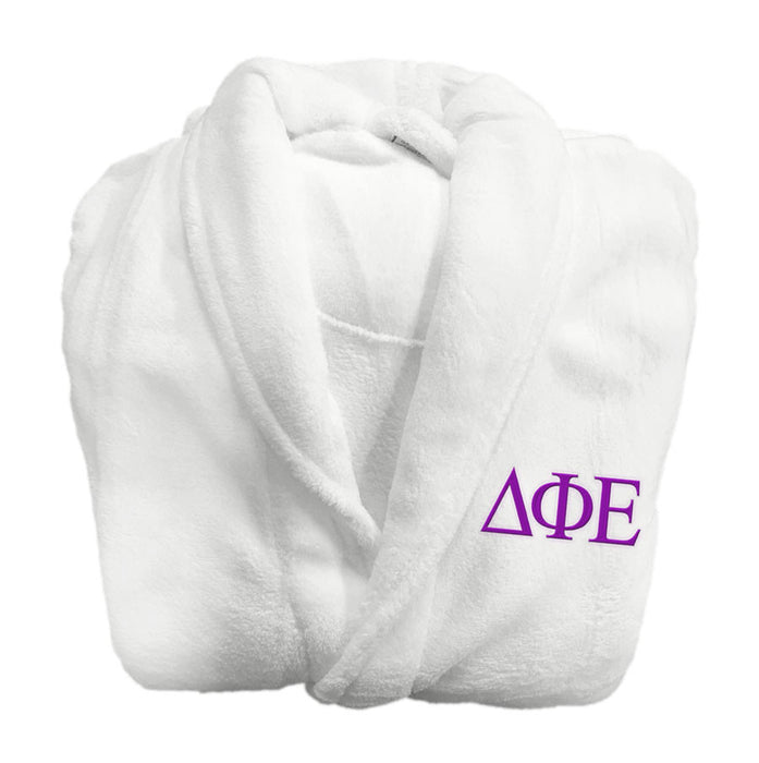 Delta Phi Epsilon Greek Letter Bathrobe Delta Phi Epsilon Greek Letter Bathrobe