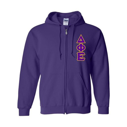 Delta Phi Epsilon Delta Phi Epsilon Heavy Full Zip Hoodie - 3