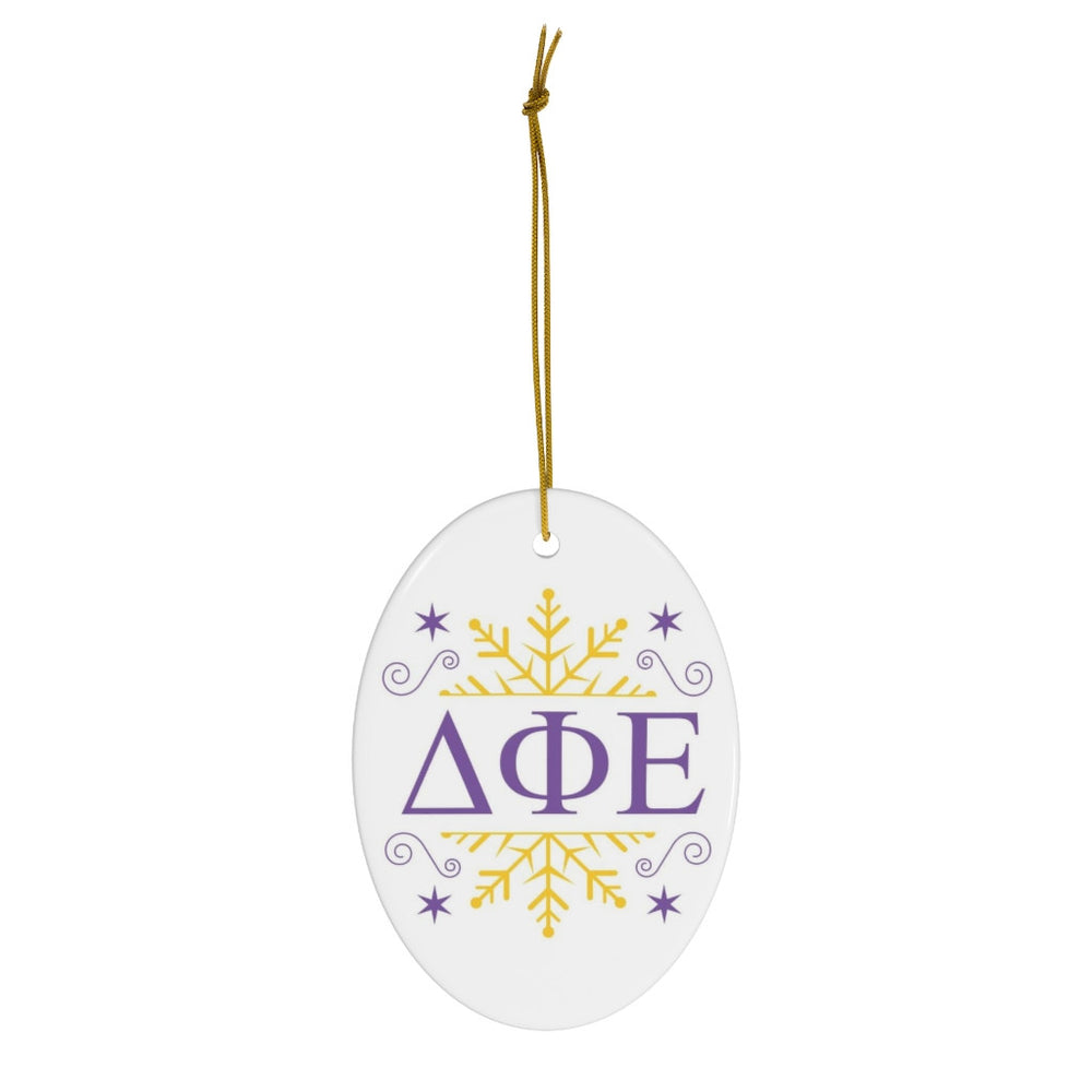 Delta Phi Epsilon Holiday Color Snowflake Christmas Ornaments Delta Phi Epsilon Holiday Color Snowflake Christmas Ornaments