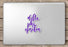 Delta Phi Epsilon Script Sticker Delta Phi Epsilon Script Sticker