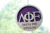 Delta Phi Epsilon Laser Carved Greek Letter Ornament 3" Round Delta Phi Epsilon Laser Carved Greek Letter Ornament - 3