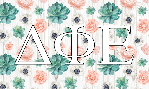 Delta Phi Epsilon New Succulent Flag