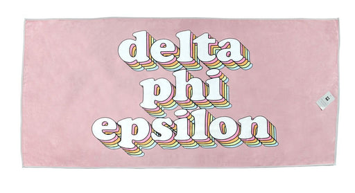 Delta Phi Epsilon Delta Phi Epsilon Plush Retro Beach Towel