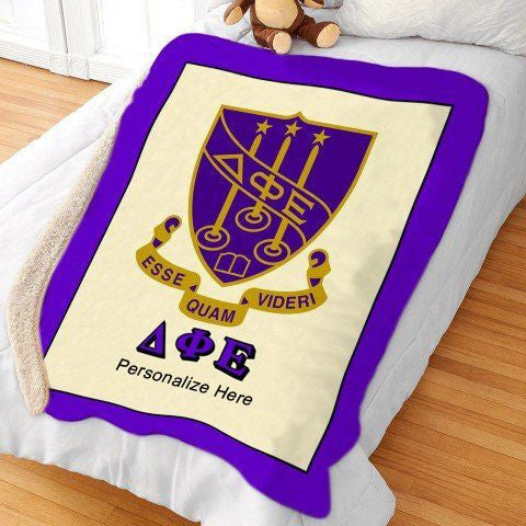 Delta Phi Epsilon Sherpa Lap Blanket Delta Phi Epsilon Sherpa Lap Blanket