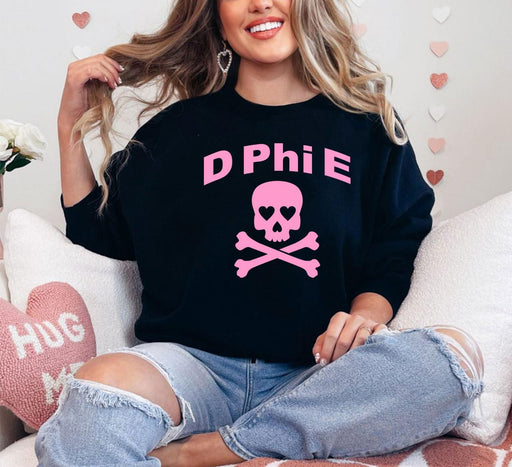 Delta Phi Epsilon Delta Phi Epsilon Skull & Crossbones Crew Sweatshirt