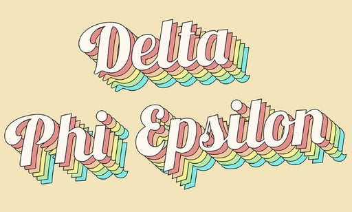 Delta Phi Epsilon Sorority Retro Flag