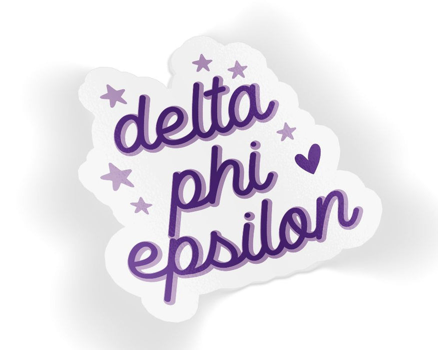 Delta Phi Epsilon Star Sticker Delta Phi Epsilon Star Sticker