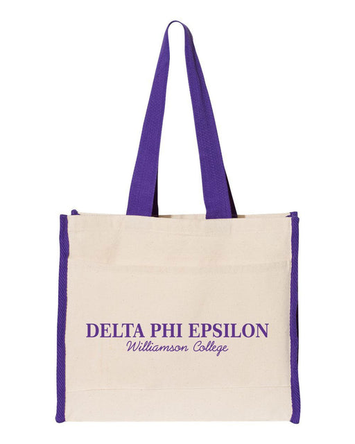 Delta Phi Epsilon Delta Phi Epsilon Tote with Contrast-Color Handles
