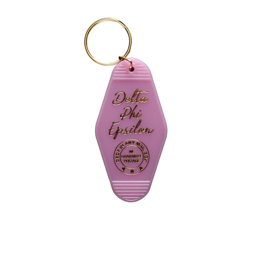 Delta Phi Epsilon Vintage Motel Keychain Delta Phi Epsilon Vintage Motel Keychain