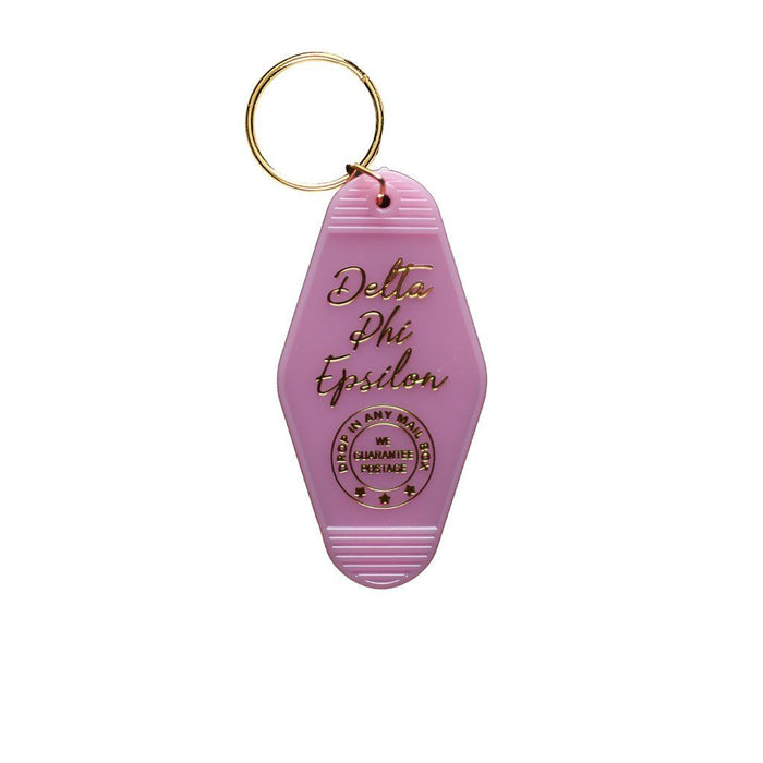 Delta Phi Epsilon Vintage Motel Keychain Delta Phi Epsilon Vintage Motel Keychain