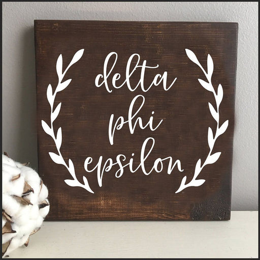 Delta Phi Epsilon Wooden Wall Art