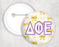 Delta Phi Epsilon Multi Bows Pin Buttons Delta Phi Epsilon Multi Bows Pin Buttons