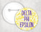 Delta Phi Epsilon Floral Text Pin Buttons Delta Phi Epsilon floral-text Pin Buttons