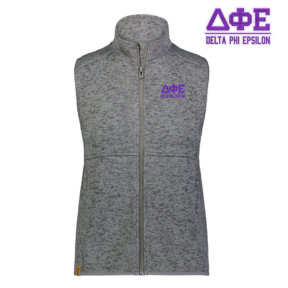 Delta Phi Epsilon Alpine Sweater Fleece Vest Delta Phi Epsilon Alpine Sweater Fleece Vest
