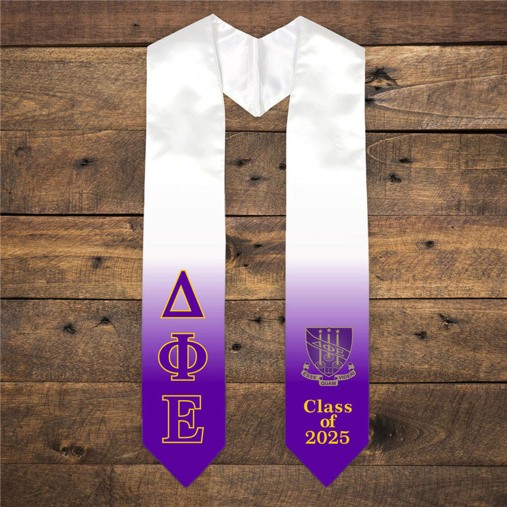 Delta Phi Epsilon Extra Fancy Greek Class Of Graduation Stole Delta Phi Epsilon Extra Fancy Greek Class Of  Graduation Stole