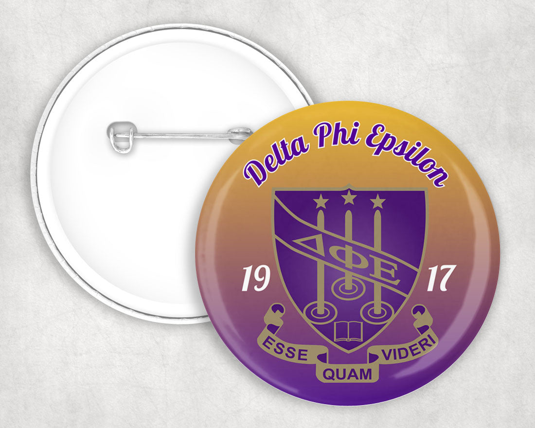 Delta Phi Epsilon Classic Crest Pin Buttons Delta Phi Epsilon Classic Crest Pin Buttons